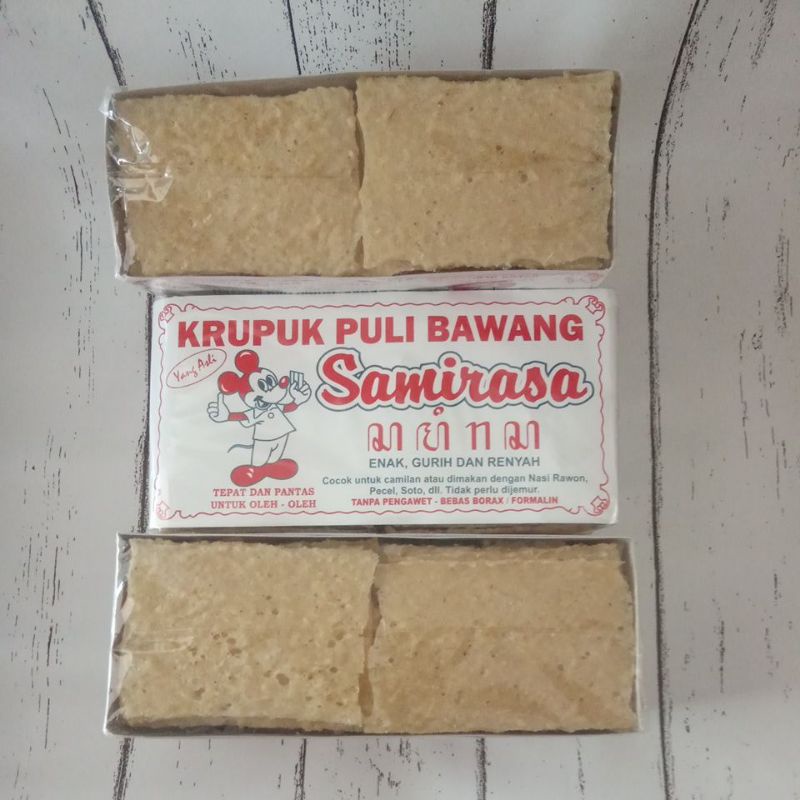 Krupuk Puli Rasa Bawang Kerupuk Samirasa Mentah 400 Gram