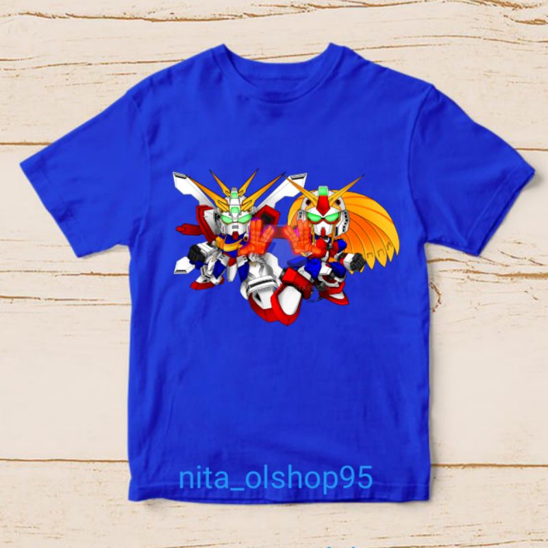 baju anak robot Gundam kaos anak