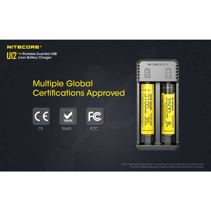 NITECORE Charger Baterai Universal 2 Slot for Li-ion &amp; NiMH - UI2