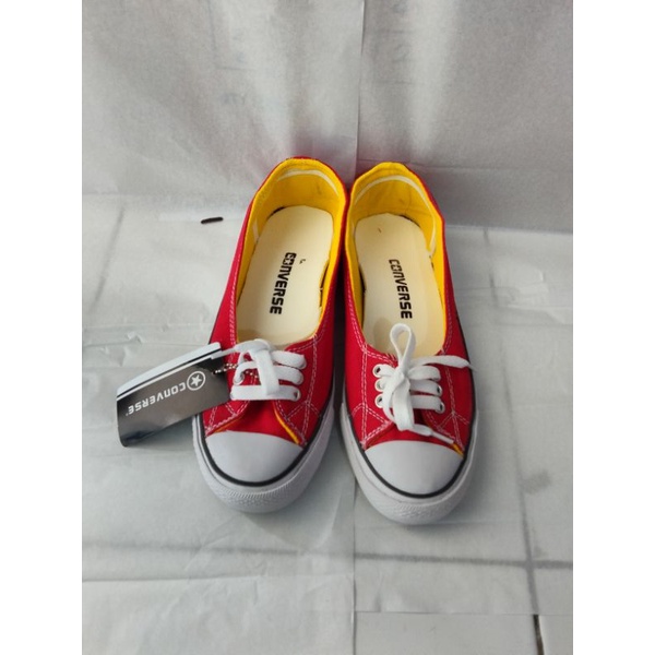 Sepatu Wanita Termurah Converse_Ballerina Allstar/Sepatu Flatshoes Wanita 3hole/Sepatu balet Wanita 