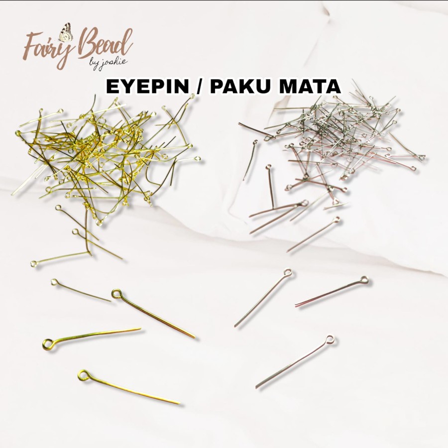 Eyepin / Paku mata / Paku Q /Paku Manik Manik Bahan Kerajinan DIYCRAFT