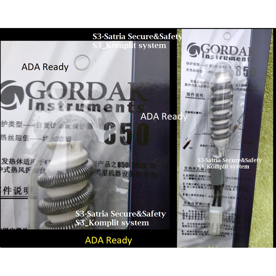 ELEMEN 850 ANALOG SOLDER UAP Blower GORDAK Element 952A Heat