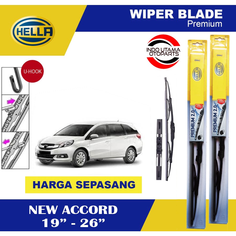 Wiper Blade Mobil New Accord HELLA Premium 2.0 (19-26)