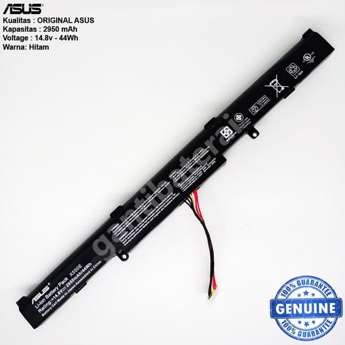 Baterai Asus X550 X550E X550D X550DP X550Z X450J X450JN A41-X550E ORI