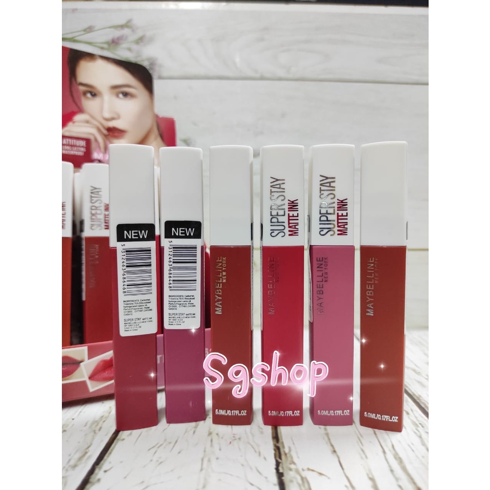 1 BOX/ MAYBELLINE INK SUPERSTAY BARCODE NEW CASING SEGI4-6188