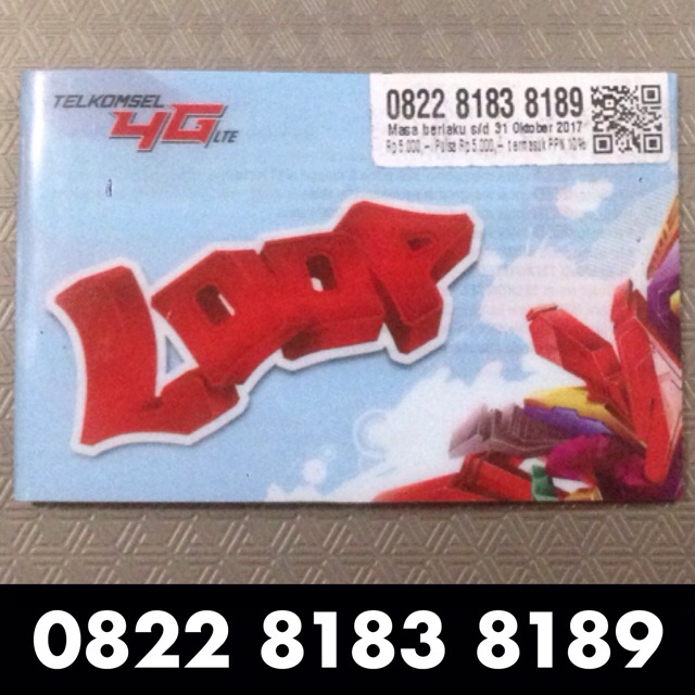 Nomor Cantik Simpati Loop - 8x8x8x8x Nyaris Double ABCD ABCD Couple
