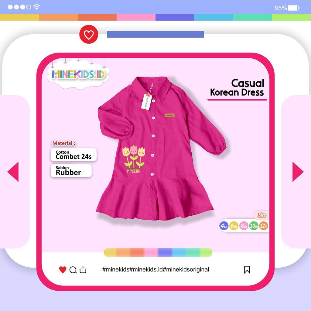 Sport Set &amp; Midi Korean Dress Minekids