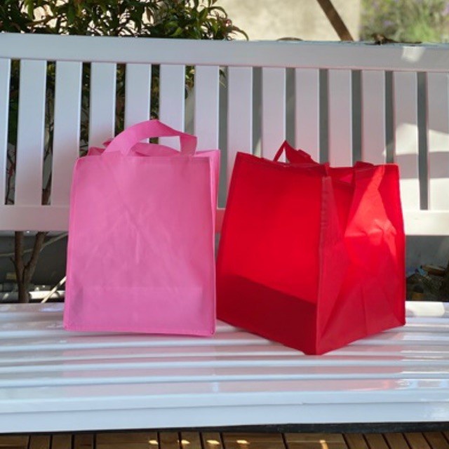 

✨ BISA COD ✨ HARGA LUSIN ISI 12 PCS- TAS BOX NASI POLOS SIZE 22x22x30 PXLXT