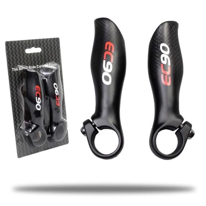 EC90 Bar End Carbon Super Light Tanduk Stang Sepeda Black