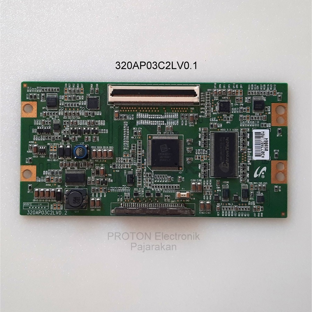 Tcon LCD TV TCL L32N9L Polytron PLM32T12S PLM 32B21 Tikon panel board controler 320AP03C2L 320AP03C2