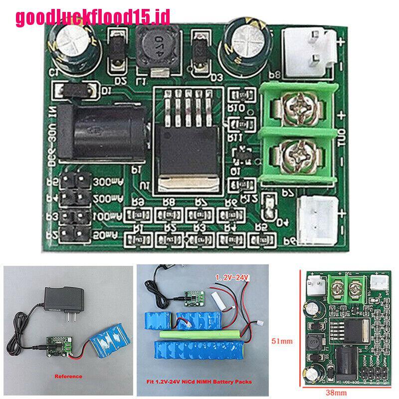 Modul Charger Baterai Ni-Cd Ni-MH NiCd 1.2-24V 2.4 3.6 12V