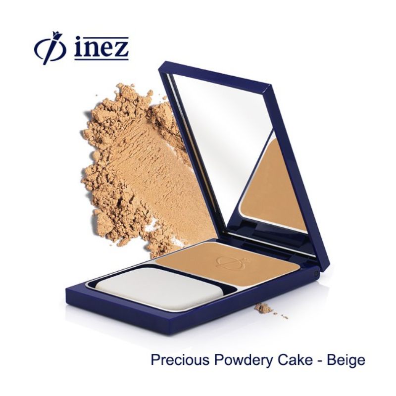 BEDAK INEZ Precious Powdery Cake/Pakai Tempat Kaca/ 100% 0RIGINAL INEZ