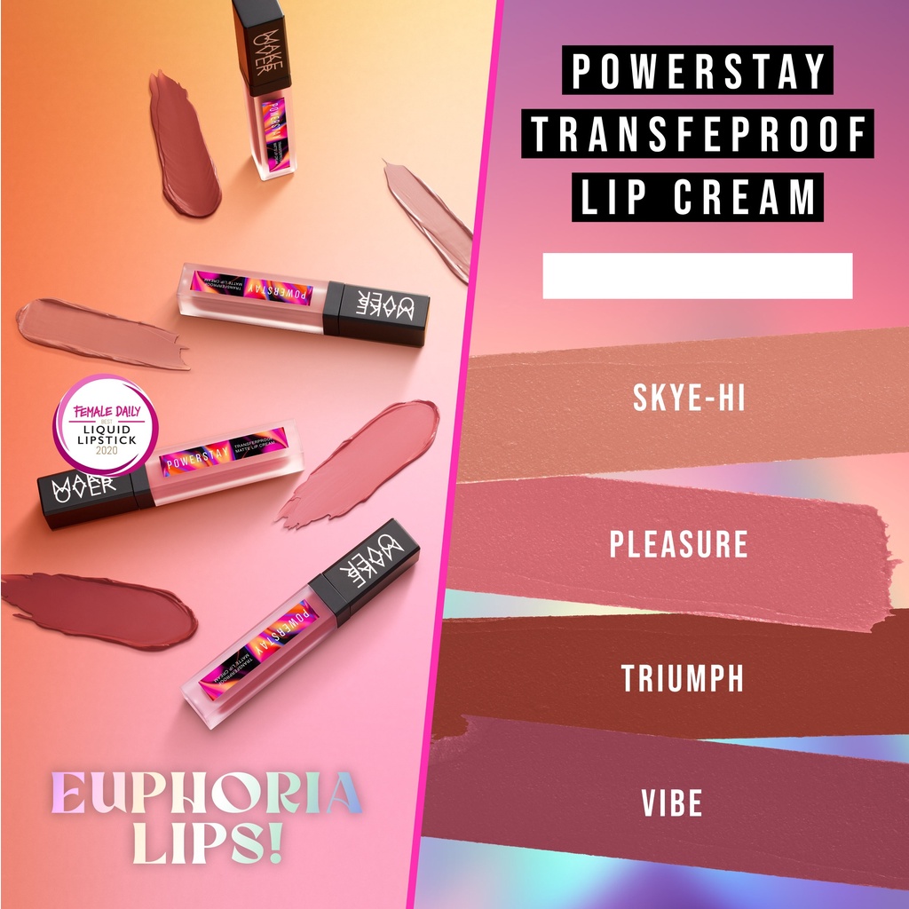 MAKE OVER POWERSTAY TRANSFERPROOF MATTE LIP CREAM-EUPHORIA