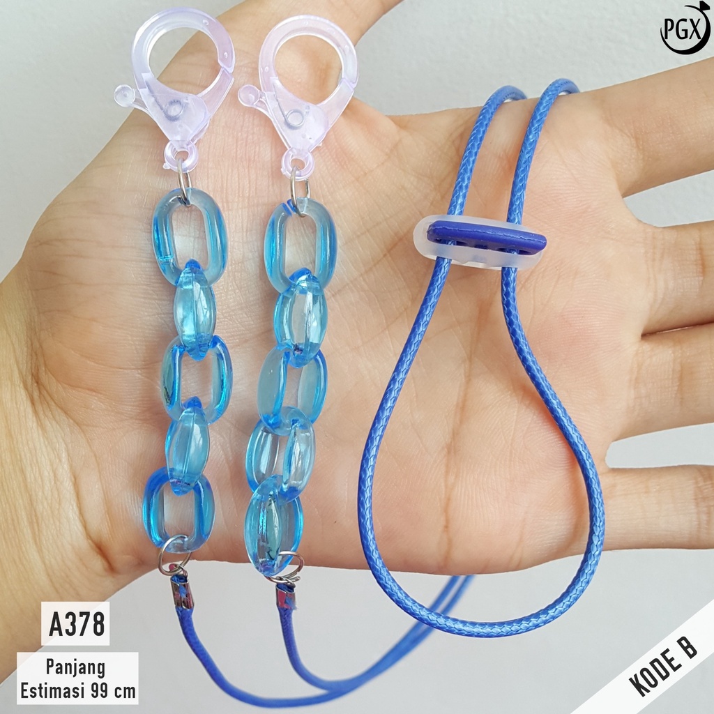 PGX Strap Masker 2in1 Konektor Headloop Tali Masker Kalung Masker Rantai Aksesoris Fashion - A378