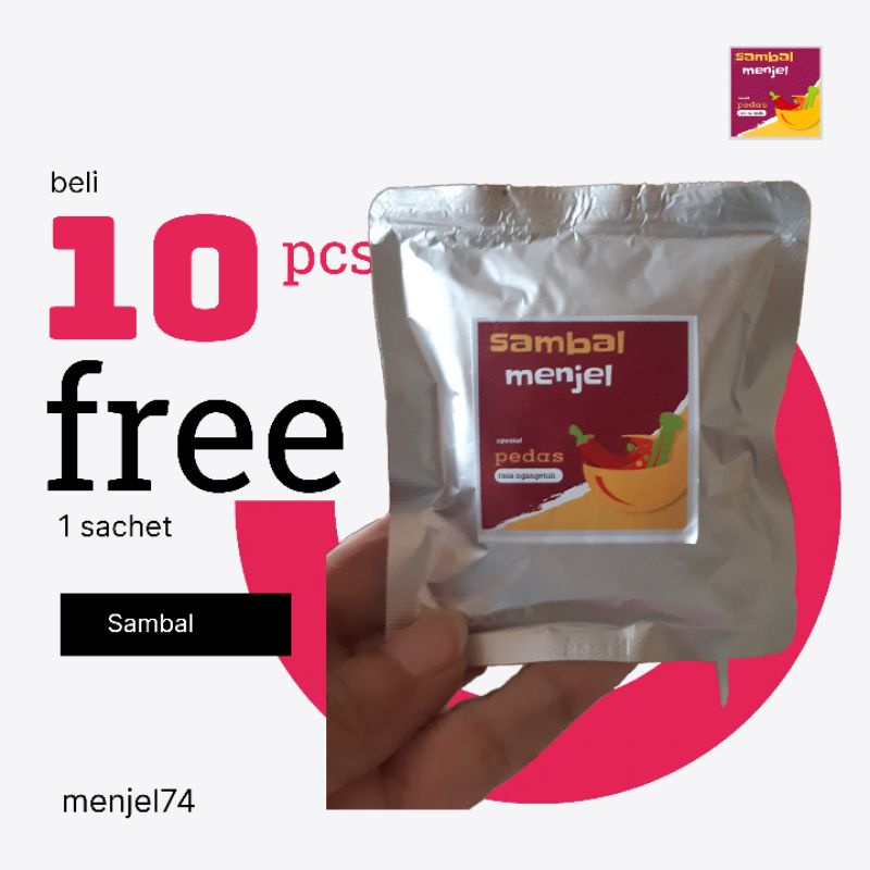 

Sambal menjel sachet cumi/paru/teri/cakalang/jengkol