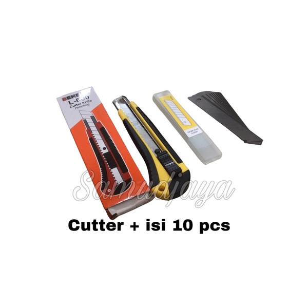 

cutter besar plus isi 10 pcs