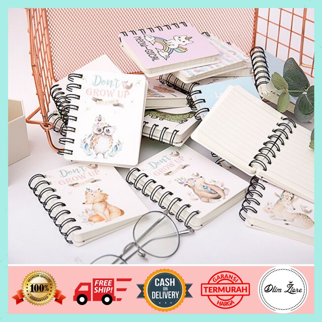 

ST202 - Note Book Spiral Buku Tulis Catatan Kecil Karakter Lucu Unicorn