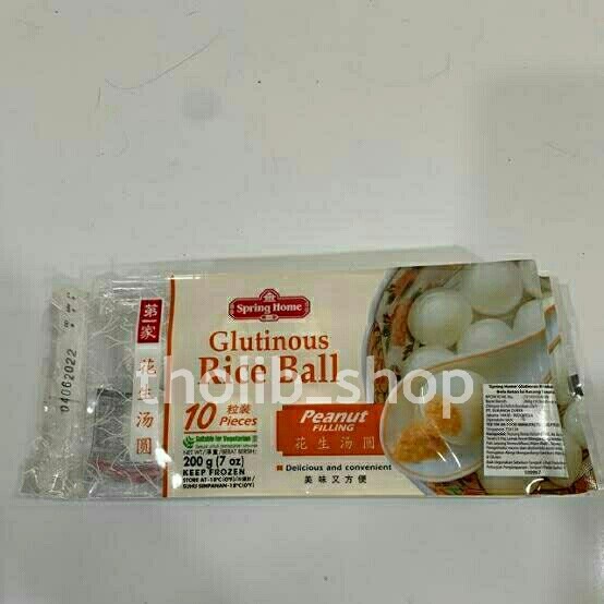 

spring home glutinous rice ball peanut filling isi 10 frozen 200gr