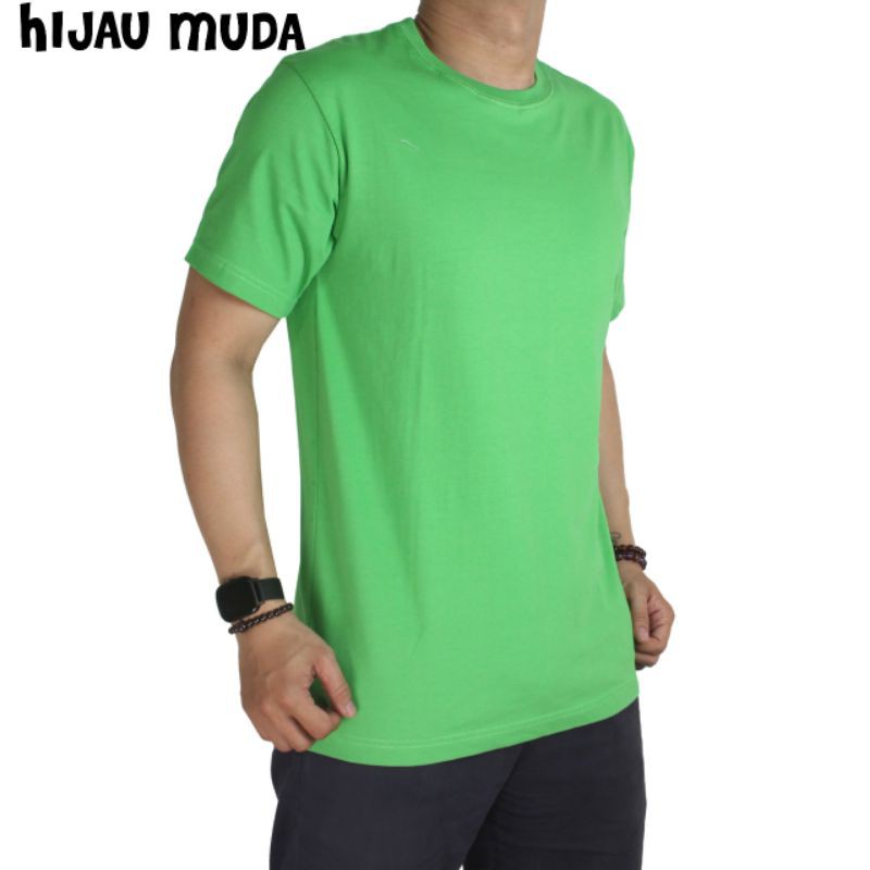 Baju Polos Katun Combed 30's &amp; 24's Premium Lengan Pendek Berkualitas Harga Terjangkau / Kaos Polos Cowo dan Cewe