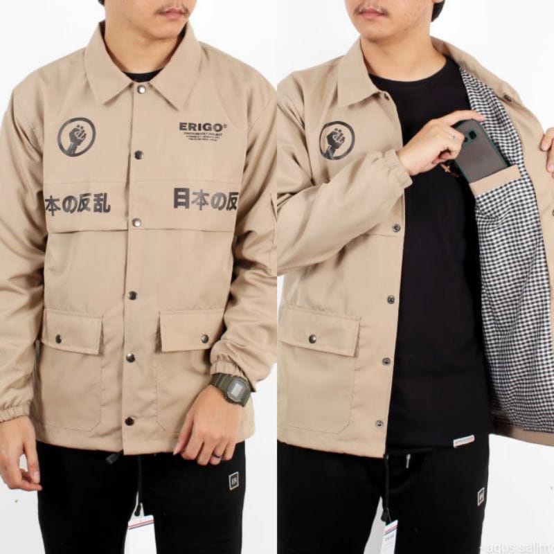 Erigo Coach Jacket Mikoshi | Jaket Coach Parasut erigo Japan | Erigo Coach Jacket Mikoshi-jaket para