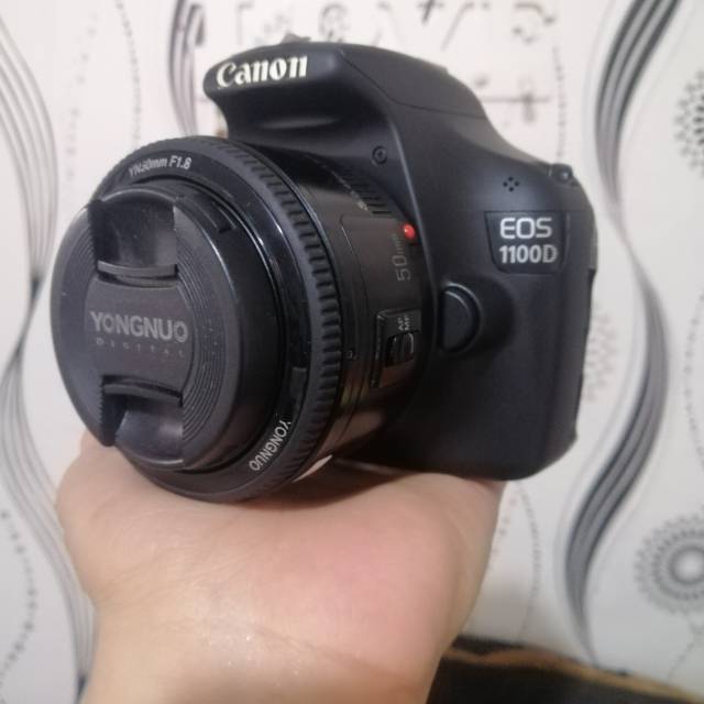 CANON 1100D lensa Fix YN 50mm F1.8 Kamera DSLR