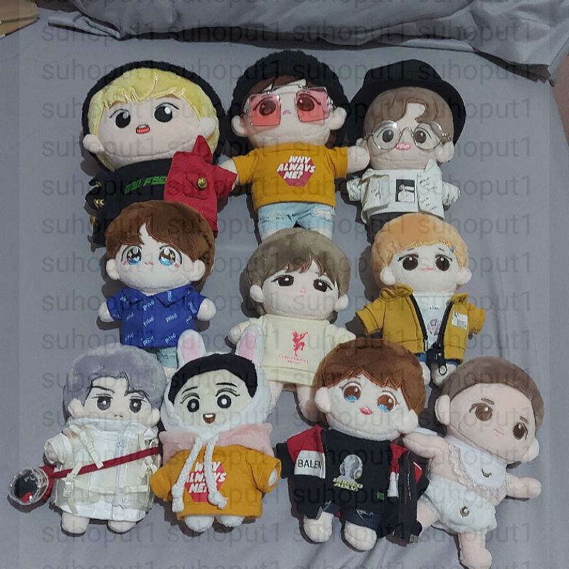 EXO DOLL XIUMIN SUHO BAEKHYUN CHEN CHANYEOL KYUNGSOO SEHUN KAI