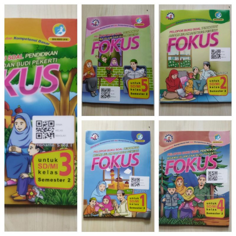 Buku FOKUS LKS Agama SD Semester dua/genap kelas 1 2 3 4 5 Penerbit SUMBER BAHAGIA