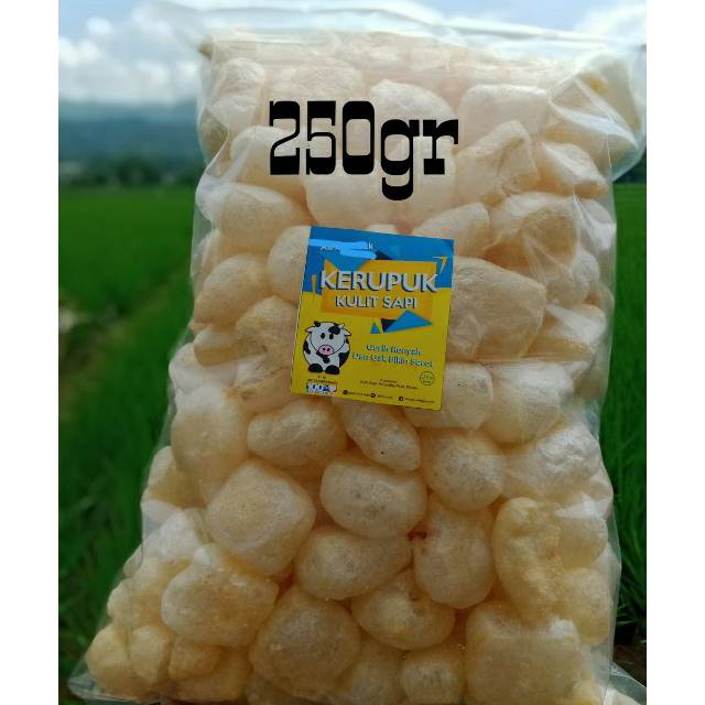 

Kerupuk kulit sapi asli 250gr