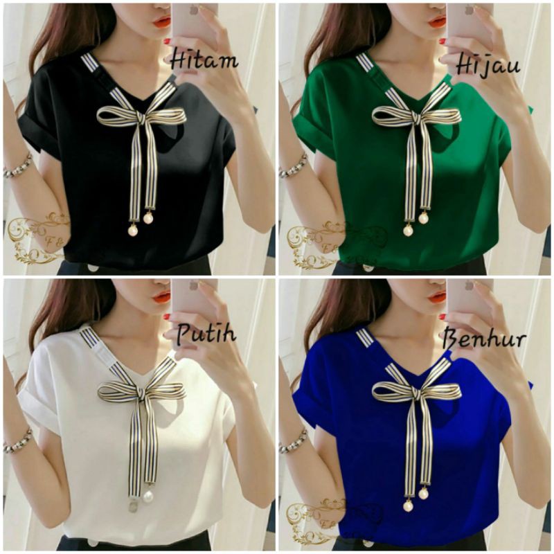 Atasan Blouse Laura (15warna)