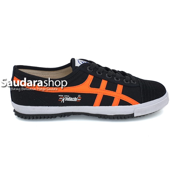 Promo Sepatu Kodachi 8172 Hitam lis Orange / Sepatu Kodachi 8172 Classic - Hitam Orange Diskon