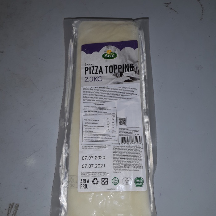

Keju- Keju Mozarella Arla Topping 2.3Kg -Keju.