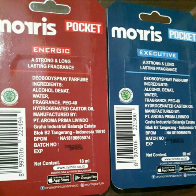 Morris Parfum pocket 18ml