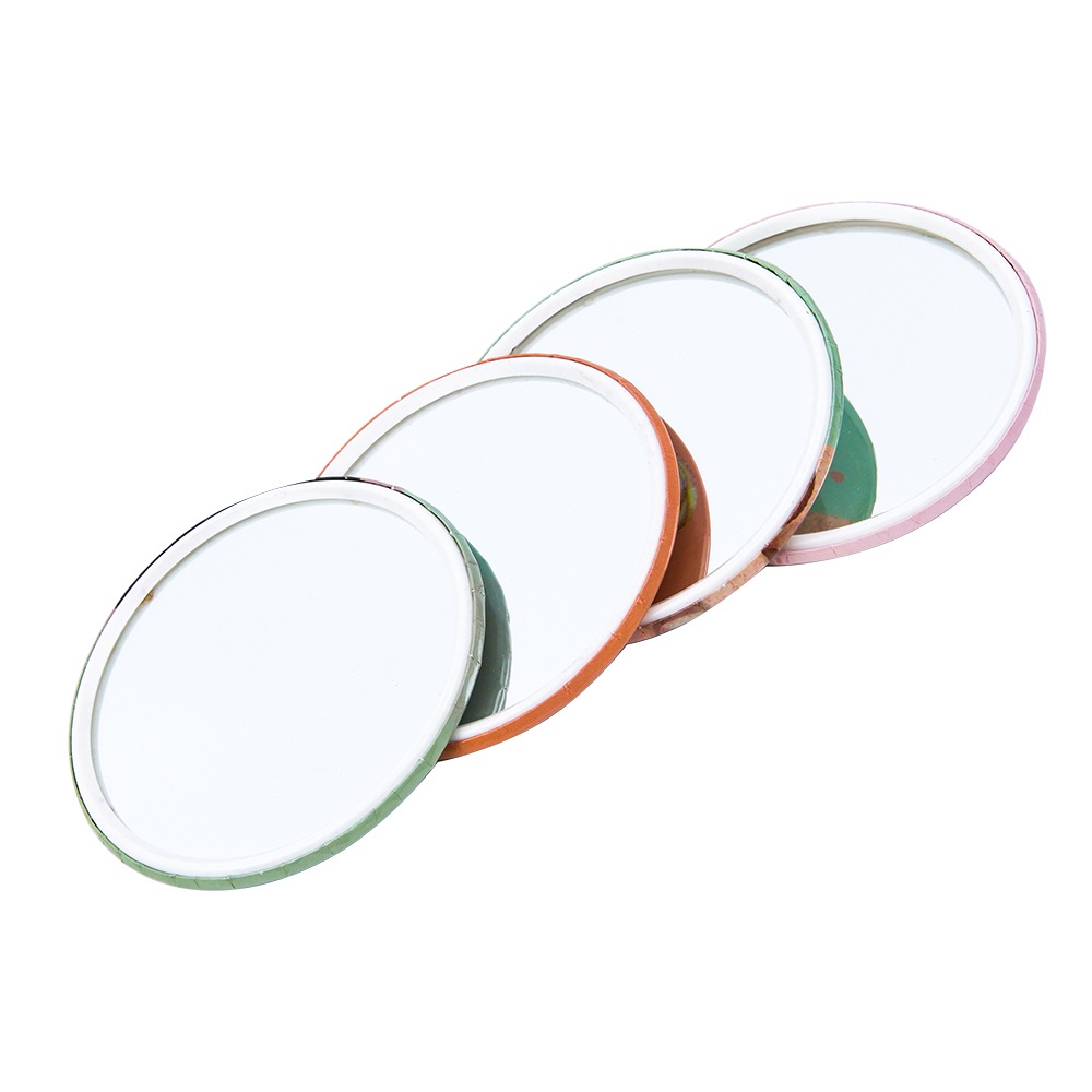 Cermin Saku Mini Bentuk Bulat Motif Kartun Gaya Korea Untuk Makeup