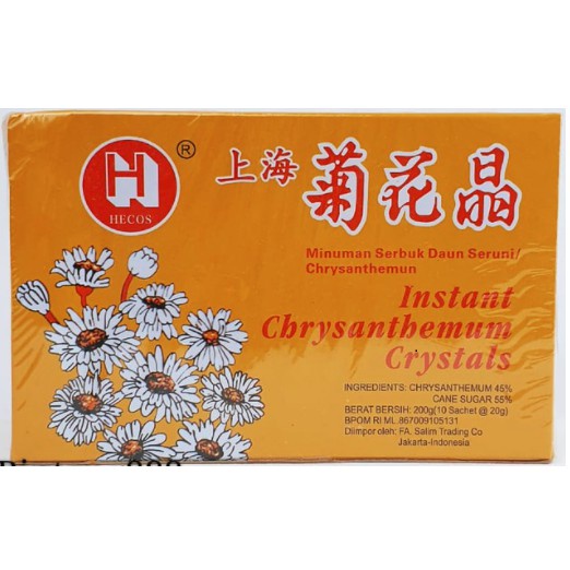 

HECOS CHRYSANTHEMUM CRYSTAL INSTANT TEH BUNGA KRISAN 200g