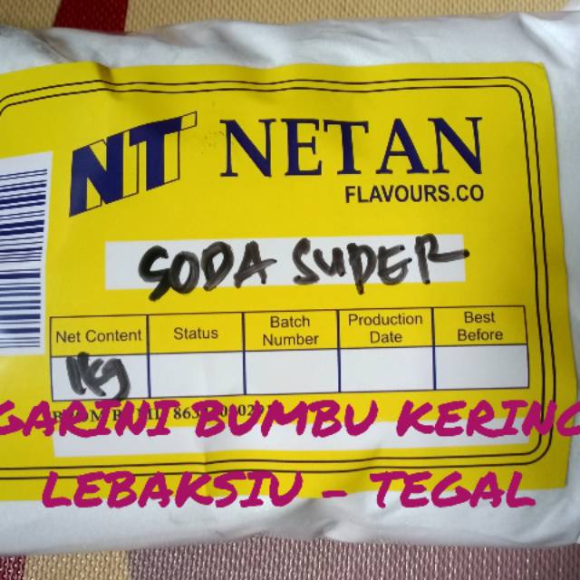 

BUMBU NETAN SODA KUE SUPER UNTUK MARTABAK MANIS 1KG ASLI LEBAKSIU TEGAL