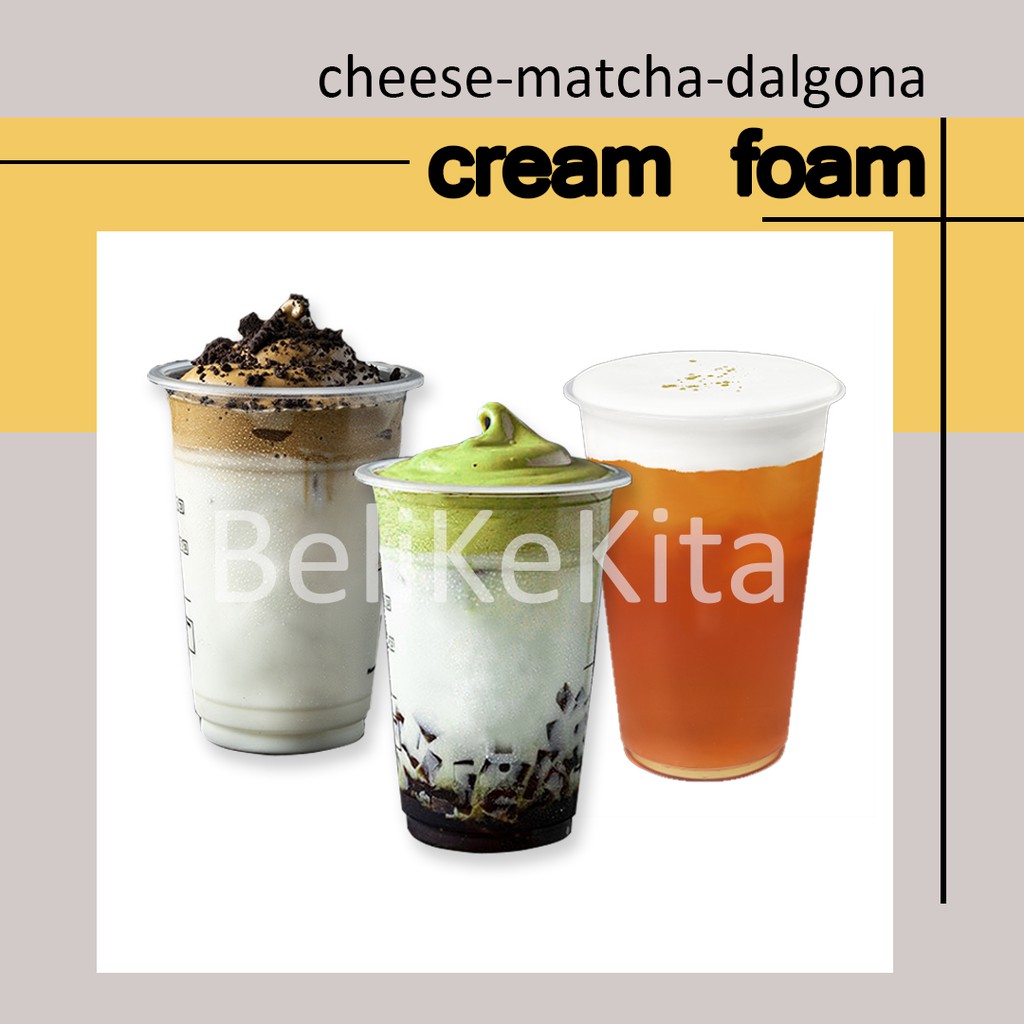 

CHEESE FOAM MATCHA DALGONA POWDER 100GR - BUBUK MINUMAN KRIM KEJU - DALGONA COFFEE MATCHA FOAM