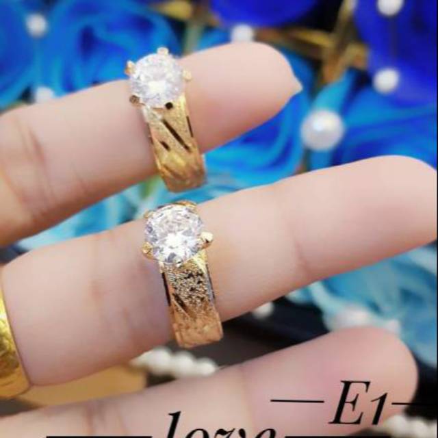 Xuping gelang dan cincin lapis emas 24k 1011