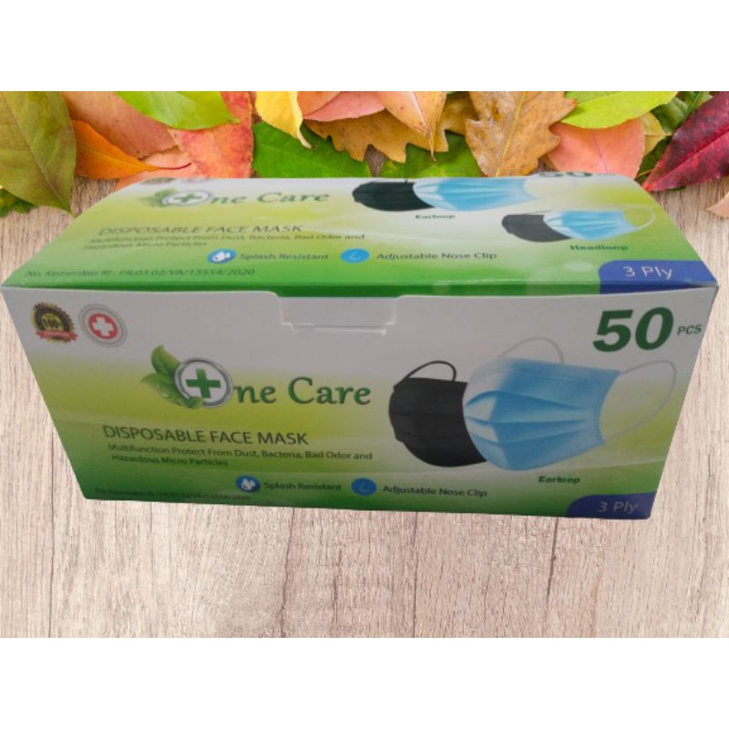 Masker onecare dewasa 3 ply 50pcs/KF94 10pcs/KN95 isi 5
