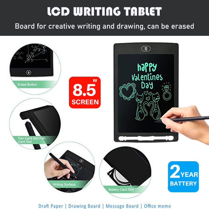 

Portable LCD Writing Tablet 8.5 Inch Writing Board Plus Stylus