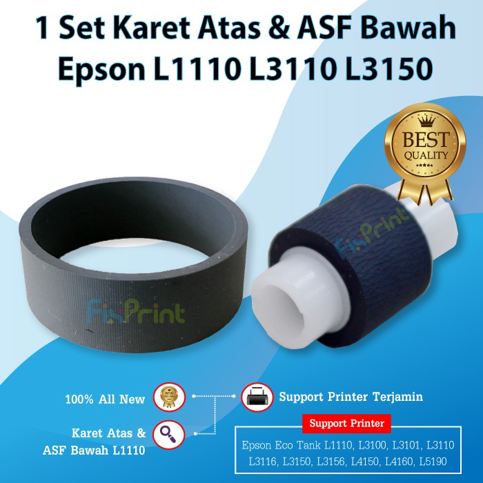 Jual Asf Roller Epson Roll Karet Penarik Kertas Printer L1110 L1210 L1250 L1256 L3100 L3101 3883