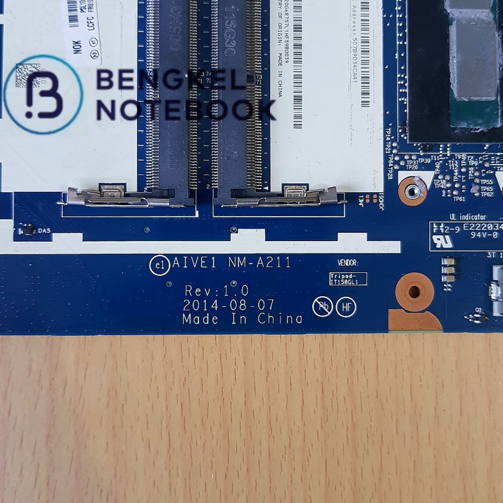 Motherboard Lenovo Thinkpad E450 Core i3 Gen5 AIVE1 NM-A211