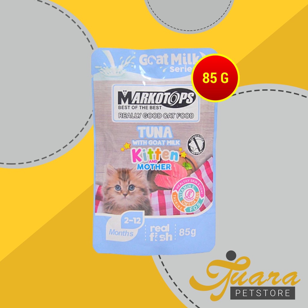 Markotops Makanan Kucing basah Pouch Sachet Cat Food Wet Food 85 Gram