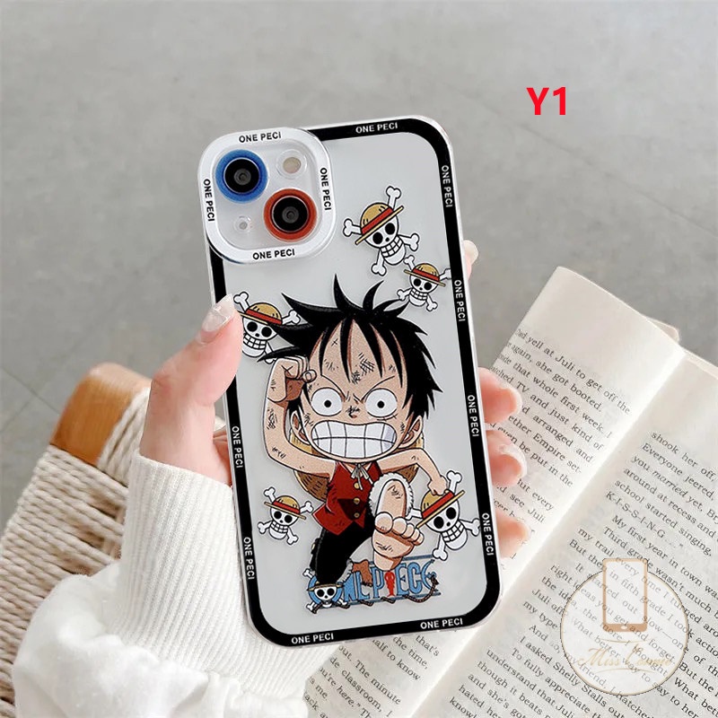 Casing OPPO A17 A17 A17k A96 A15 A77s A3S A57 A16K A95 A55 A16 A7 A76 A15S A5S A31 A5 A9 A54 A12 A74 A1K A35 A94 A33 A12E Reno 75 6 Kartun Luffy One Piece Soft TPU Case Cover