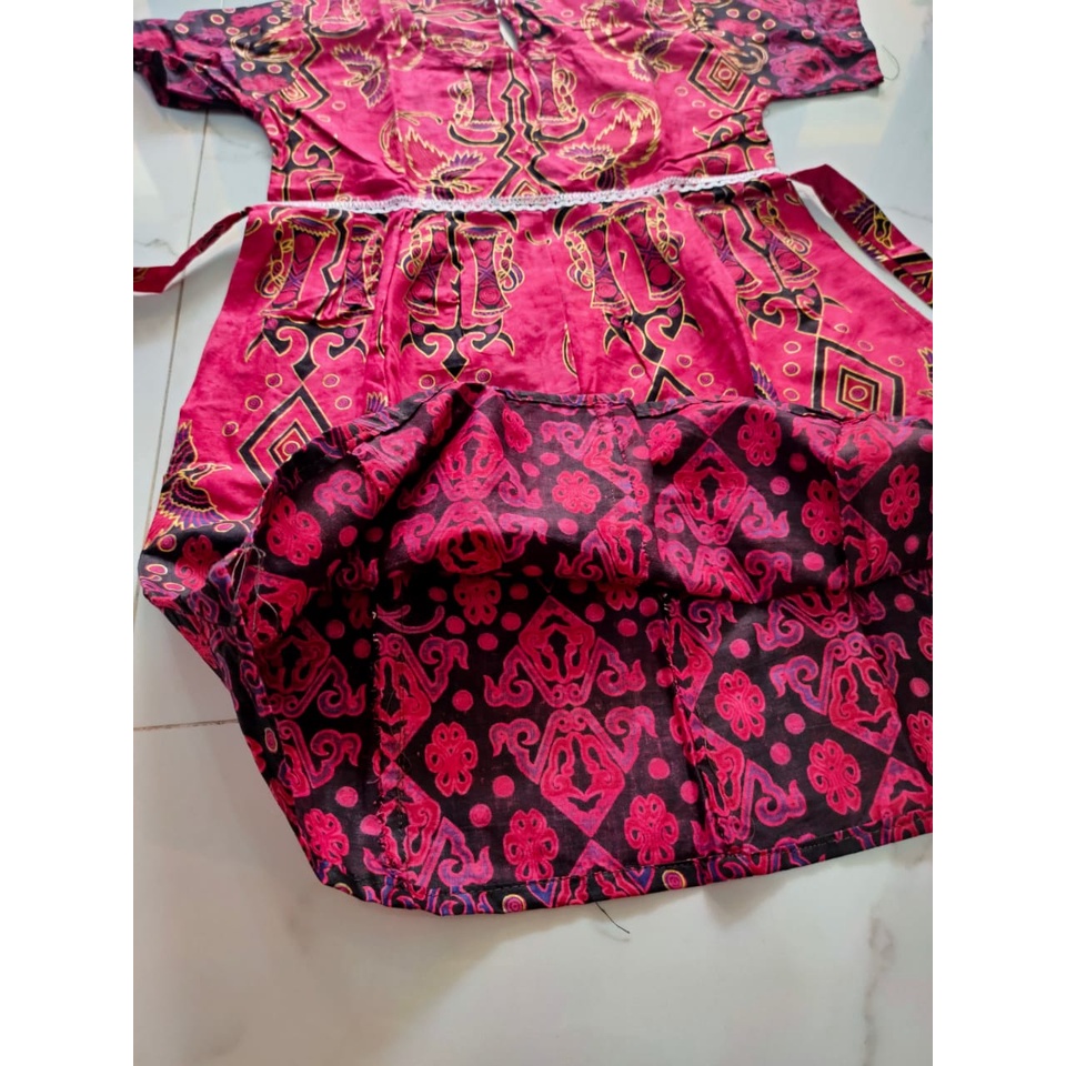 DRESS BATIK SOLO/BAJU ANAK PEREMPUAN/DRESS BATIK ANAK CEWE MURAH BAGUS