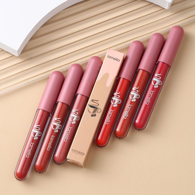 Omg LAMEILA Lip Glaze Matte Premium Colors Lip Gloss Cream Tint Waterproof Original