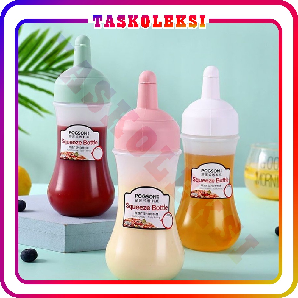 ☛TK☚ Botol Saus / Botol Minyak / Botol Kecap Saos Portable 350ml Bahan Plastik R694 R697