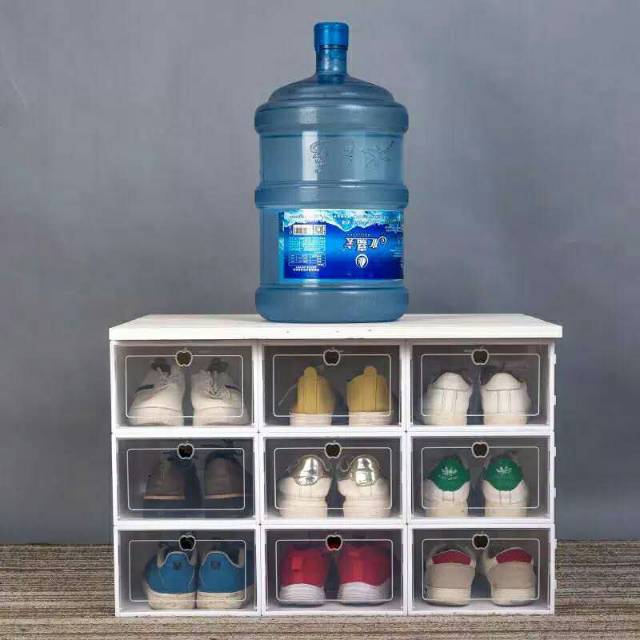 (Apple) kotak sepatu ( Bisa Muat sepatu Size 44 ) /  Kotak Sepatu Lipat Ukuran L / Shoe Box Portable