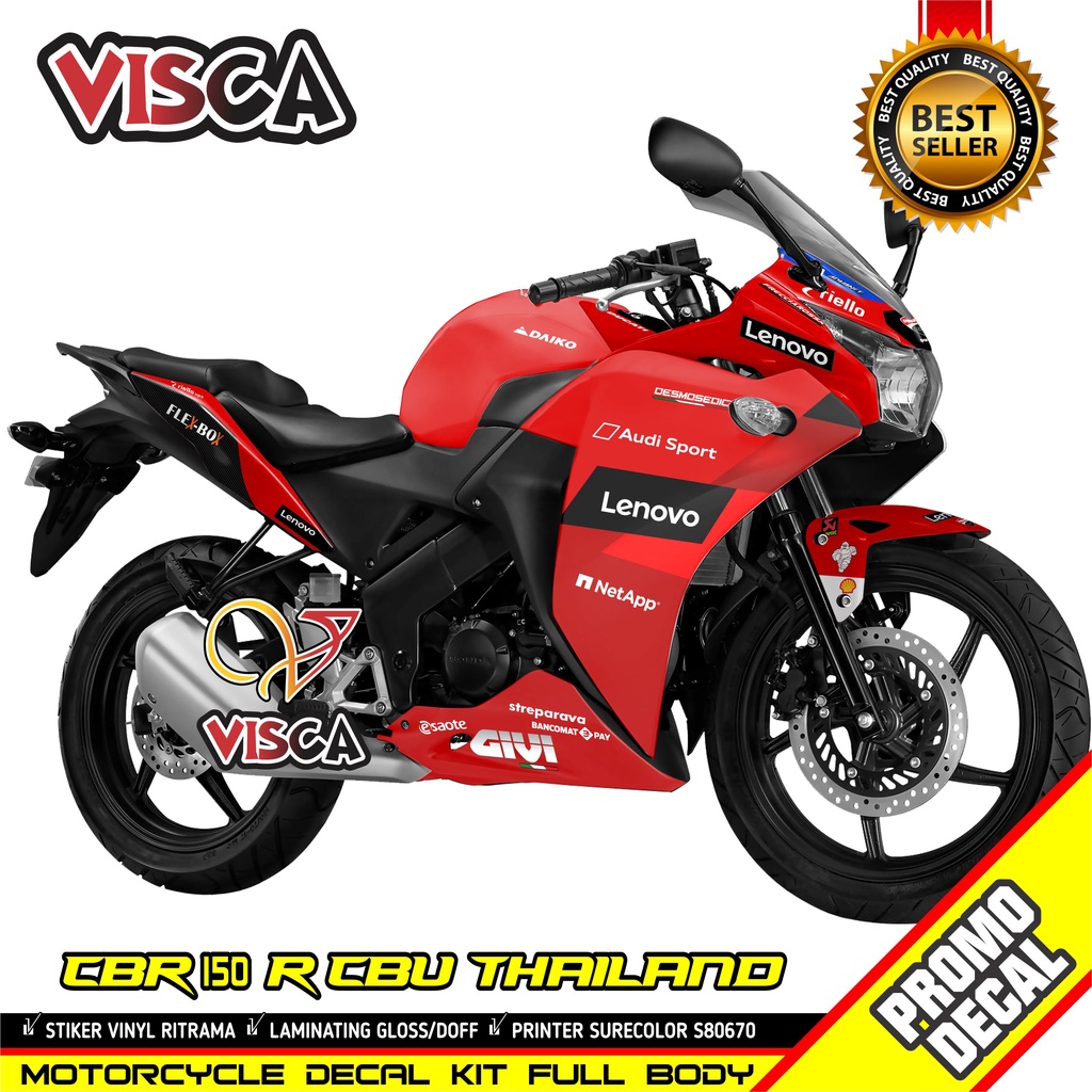 Decal Cbr 150r Cbu Thailand Full Body Decal Cbr 150r Full Body Stiker Cbr150r Full Body Livery Ducat