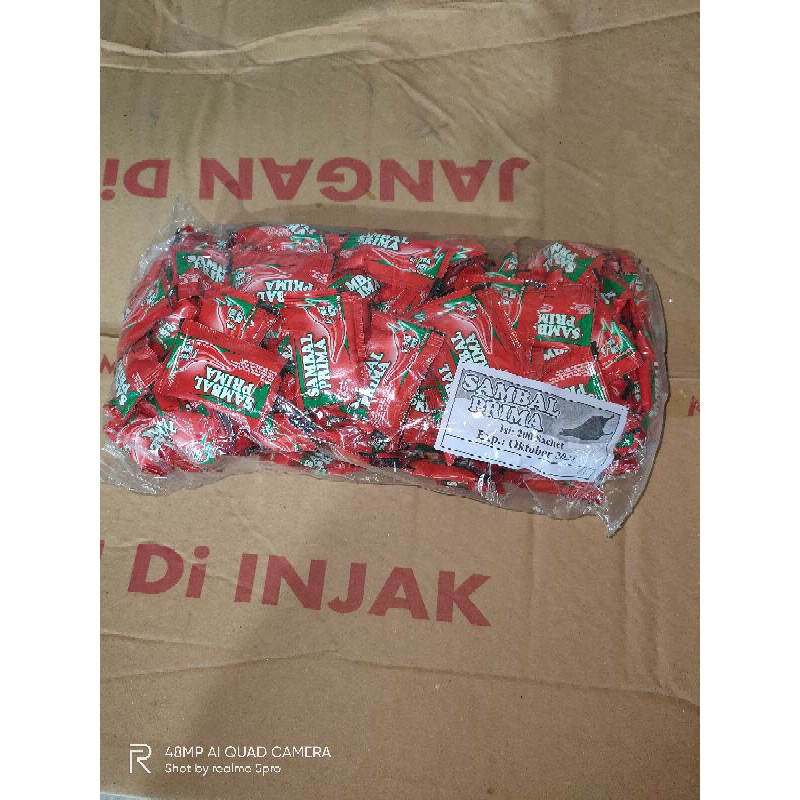 Saos sachet murah Sambal Prima isi 200pcs