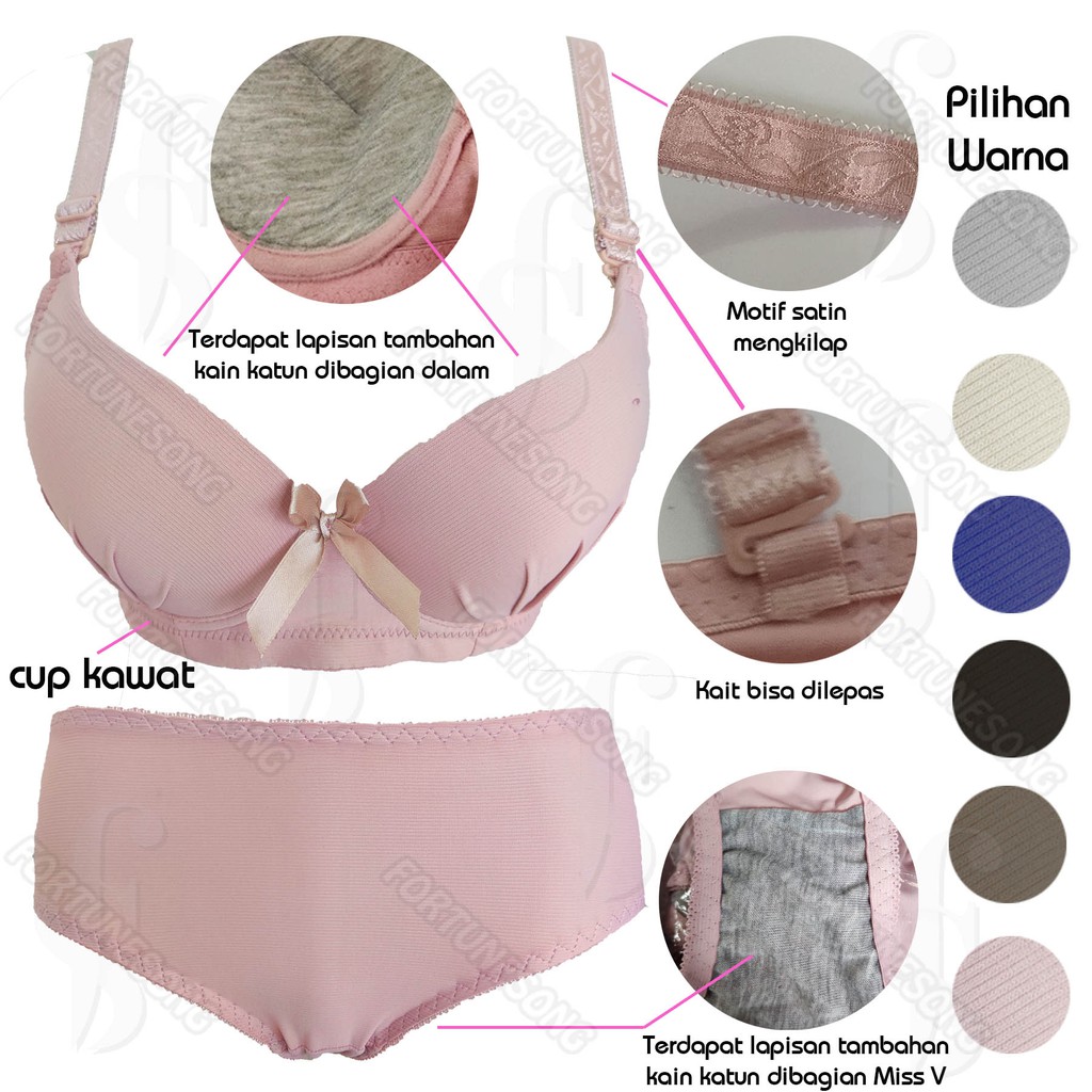 Bra Set Lydyly Original Microfiber / BH set premium (BH + CD)